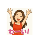 いけだあやかさん❤️イラストVer（個別スタンプ：10）