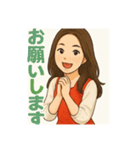 いけだあやかさん❤️イラストVer（個別スタンプ：13）
