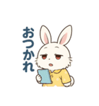 うさぎの感情スタンプ帳（個別スタンプ：6）