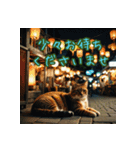 礼儀正しい猫のご挨拶（個別スタンプ：19）