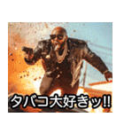 タバコ100%ラッパー【ラップ・HIPHOP】（個別スタンプ：18）