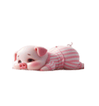ピンクの豚 無力で世の中にうんざり（個別スタンプ：18）