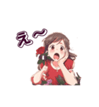 赤いワンピースの似合う女の子（個別スタンプ：23）