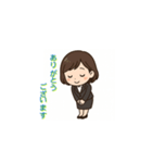 スーツ女子の敬語スタンプ（個別スタンプ：2）