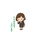 スーツ女子の敬語スタンプ（個別スタンプ：4）