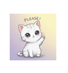 白銀猫の日常（個別スタンプ：6）