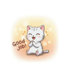 白銀猫の日常（個別スタンプ：16）