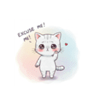 白銀猫の日常（個別スタンプ：17）