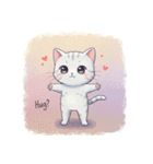 白銀猫の日常（個別スタンプ：20）