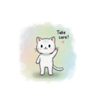 白銀猫の日常（個別スタンプ：23）