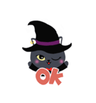 魔女ねこ★ピピの日常スタンプ（中国語）（個別スタンプ：5）
