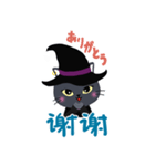 魔女ねこ★ピピの日常スタンプ（中国語）（個別スタンプ：6）