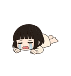 【黒髪ボブの彼女】（個別スタンプ：36）