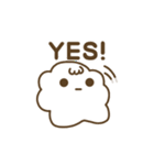 綿飴くん 白（個別スタンプ：3）