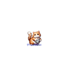 太ったカワイイ猫たち！（個別スタンプ：18）