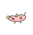 私は小さくて平らな桃です。（個別スタンプ：6）