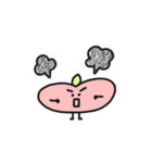 私は小さくて平らな桃です。（個別スタンプ：12）