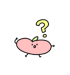 私は小さくて平らな桃です。（個別スタンプ：13）