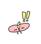 私は小さくて平らな桃です。（個別スタンプ：14）