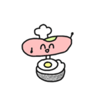 私は小さくて平らな桃です。（個別スタンプ：17）