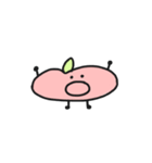 私は小さくて平らな桃です。（個別スタンプ：21）