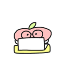 私は小さくて平らな桃です。（個別スタンプ：24）