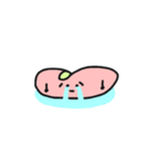 私は小さくて平らな桃です。（個別スタンプ：26）