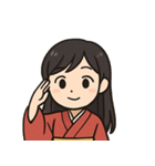 和服女性 2（個別スタンプ：1）