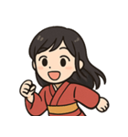和服女性 2（個別スタンプ：7）