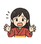 和服女性 2（個別スタンプ：8）
