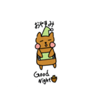 手書きりすのスタンプ（個別スタンプ：3）