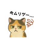 いたずら三毛猫の使える日常リアクション編（個別スタンプ：11）