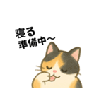 いたずら三毛猫の使える日常リアクション編（個別スタンプ：20）