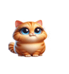 大きな目の猫 頭の中はてなマーク（個別スタンプ：11）