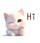 もち白猫（台湾）（個別スタンプ：1）
