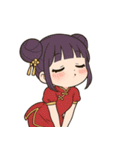 【ツンデレ中華娘の彼女】（個別スタンプ：12）