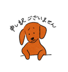 日常で使える犬の敬語スタンプ（個別スタンプ：14）