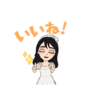 挨拶（ガーリー）（個別スタンプ：5）