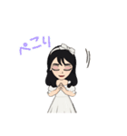 挨拶（ガーリー）（個別スタンプ：7）