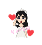 挨拶（ガーリー）（個別スタンプ：13）