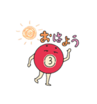 ビリヤードのうさぎと9この的球たち（個別スタンプ：10）
