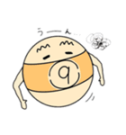 ビリヤードのうさぎと9この的球たち（個別スタンプ：18）