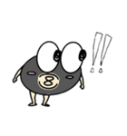 ビリヤードのうさぎと9この的球たち（個別スタンプ：22）