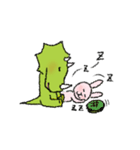 恐竜のとけぷーとピンクなうさぎ（個別スタンプ：8）