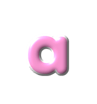 2/2  ぷっくり枠英語P白アレンジ（個別スタンプ：1）