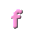 2/2  ぷっくり枠英語P白アレンジ（個別スタンプ：6）