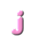 2/2  ぷっくり枠英語P白アレンジ（個別スタンプ：10）