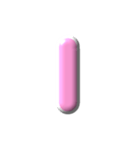 2/2  ぷっくり枠英語P白アレンジ（個別スタンプ：12）