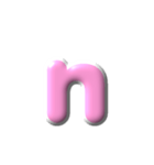 2/2  ぷっくり枠英語P白アレンジ（個別スタンプ：14）