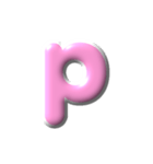 2/2  ぷっくり枠英語P白アレンジ（個別スタンプ：16）
